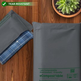 50 Mixed Compostable Mailing Bags Poly Postal Self Seal Bags 4 Sizes 10 from Each iSOUL Small to Large Mailing Bags Postage Packaging Assorted Mailers Posting Shipping Post Parcels Package Bags