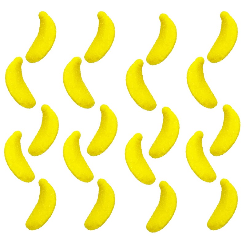 Fruidles Banana Gummi Candy, Delicious Sugar Coated Flavored Gummies (1