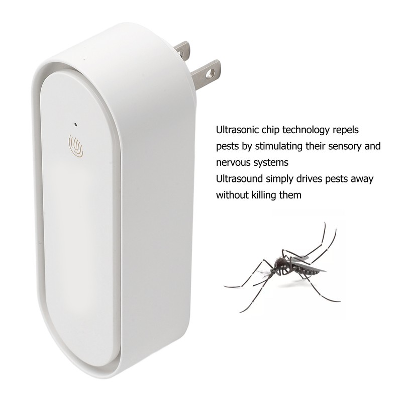 Ultrasonic Insect Repeller White Ultrasonic Diffuser Night Light Ultrasonic Pest
