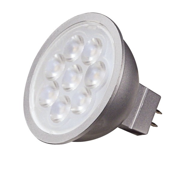 SatcoS9499 GU 5.3 Light Bulb in White Finish, 1.75 inches, 25-Degree Beam Spread, 5000K