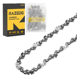 Carbide Chainsaw Chain 12 Inch, 3/8" LP Pitch, .043" Gauge, 45 Drive Links, Fits Dewalt 20V DCCS620, Milwaukee M18 FUEL, Makita and More (1 Chain)