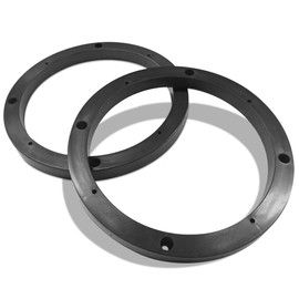 Car Speaker Spacers, Universal Shockproof Plastic Stereo Speakers Adapter Ring, Subwoofer Mounting Gasket Modified Replacement Accessories for Cars (1 Pair)