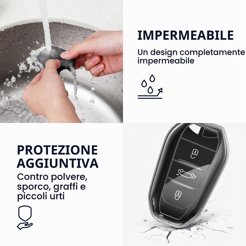 kwmobile Custodia Chiave Auto Compatibile con Fiat 600 600e Hybrid