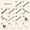 HYSEYY Double Rods Clothes Rack, Rolling Clothing Rack for Hanging
