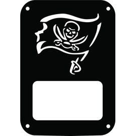 JeepTails Pirate Flag Tail lamp Light Covers Compatible with Jeep JK Wrangler - Black - Set of 2