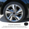 0XBIT Hub Caps, 60 mm, Pack of 4 Black Wheel