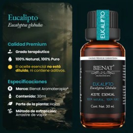 Bienat Aromaterapia Aceite Esencial De Eucalipto 30ml