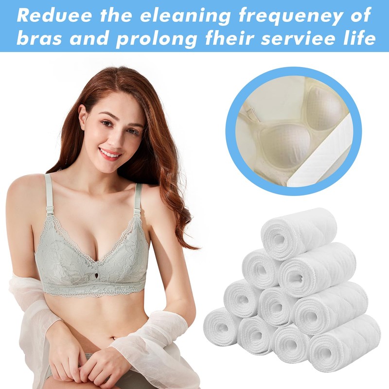 LEKEFETO 30 Pads Against Sweat 18 x 3 Inches, Bra