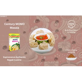 nepalitinepali Century MOMO Masala Made in Nepal Pack of 3 Pcs Chinese Dumpling Spices 150 gm Net Set of 3