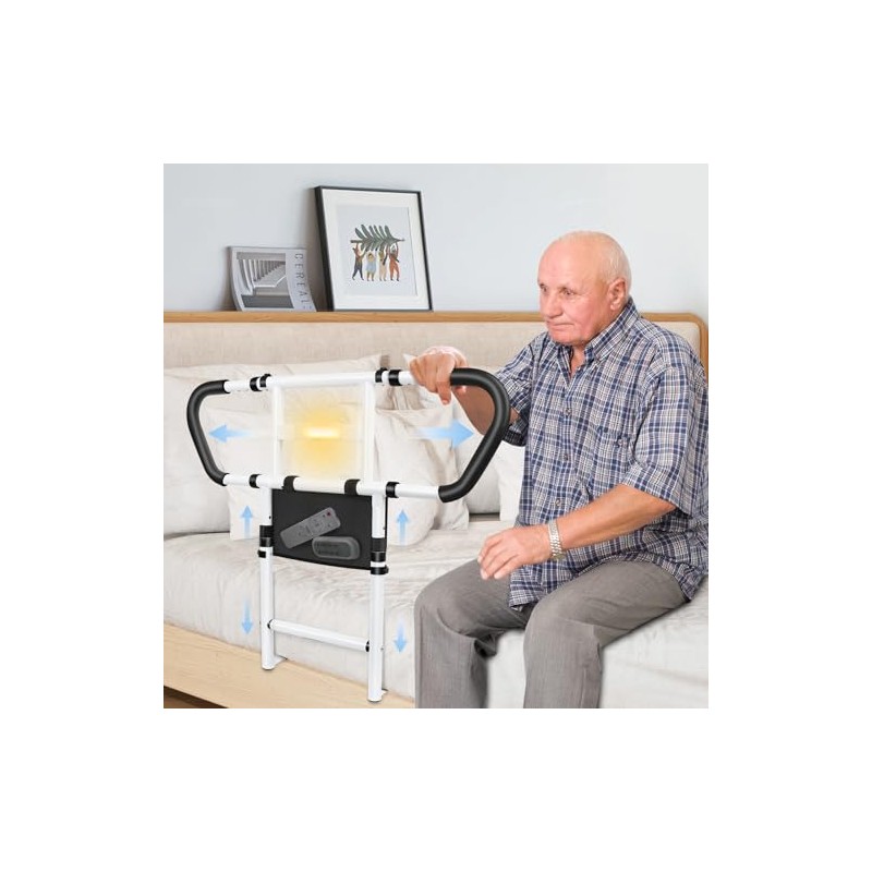Bed Rails for Elderly Adults Safety: Adjustable Bedside Assist Rails