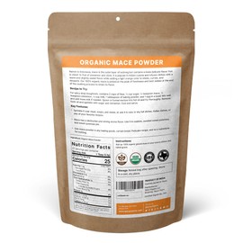 SPICY ORGANIC Ground Mace - 100% Pure USDA Organic -Non-GMO Mace Spice - 4 OZ