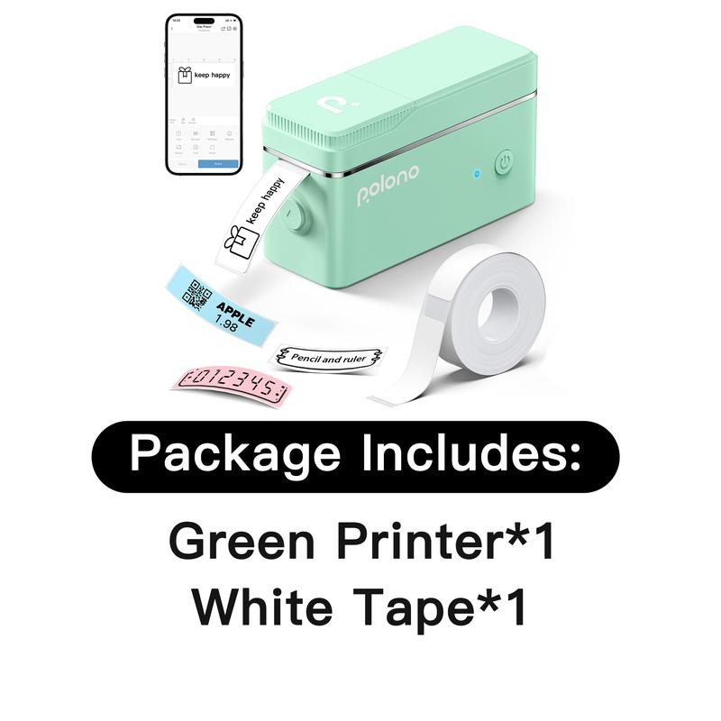 Portable Mini Sticker Printer, Polono P31S Wireless Mini Sticker Printer