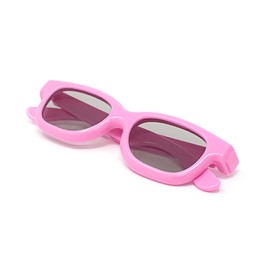 Ultra 2 Pink Childrens Passive 3D Glasses Kids for Use with all Passive TVs Cinema Projectors and RealD Films Movies Circular Polarised 3D Glasses Passive Kids Movies Cinema 3D Glasses