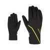Ziener Men's ULTIMO Cross-Country Gloves | Primaloft Windproof Soft-Shell, Black.lime,