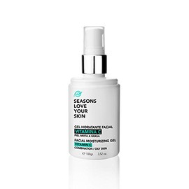 Seasons Love Your Skin Gel Hidratante Facial Ultraligero de Rápida Absorción Enriquecido con Vitamina C para Controlar el Exceso de Grasa para Piel Mixta a Grasa 100 ml
