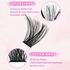 Mixed Length Individual False Eyelashes (120pcs/set), Natural Curling Eye Makeup