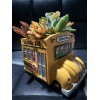 Nancy Pew Cute School Bus Planter - Or Multiply Use