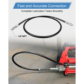 48" Grease Gun Hose Replace 49-16-2647 Fits for Milwaukee 2646-20 2446-20 M18 and M12 Cordless Grease Gun, Without Hp Coupler