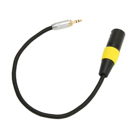 Silent Gold Plated 3.5mm Male to XLR Cable. Silent Gold Plated 3.5mm to 3 Pin XLR Adapter Cable for Microphone Mixer Wireless Microphone