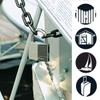 Master Lock 629EURQ Pack of 4 Marine Padlocks with Key,