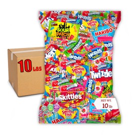 Bulk Candy Variety Pack - 10 lb Candy - Candy Bulk Individually Wrapped Candy- Halloween Candies - Trick Or Treat Candies - Piñata Filler Stuffers - Pinata Candy Stuffers - Candy Party Favors