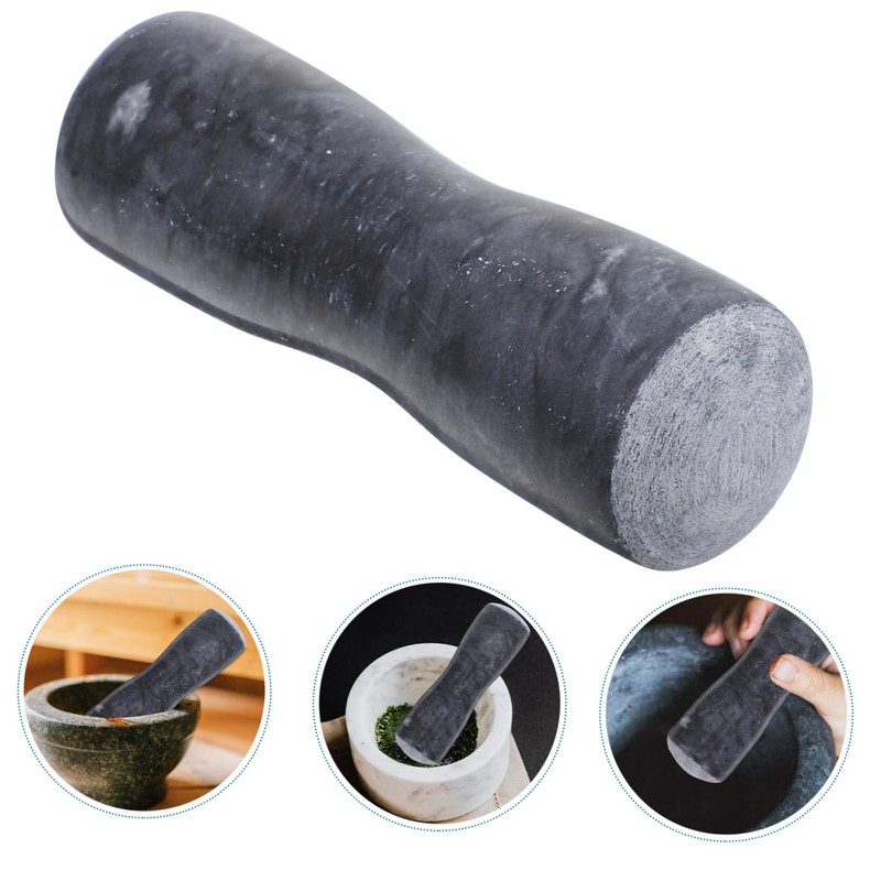 LABRIMP Grinding Rod Garlic Tool Heavy Powder Kitchen Pestle Spice