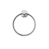Croydex QM741541 Flexi-Fix Romsey Towel Ring with Zinc Alloy Construction,