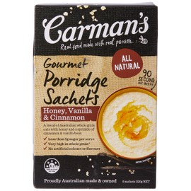 Carman's Gourmet Porridge Sachets Honey, Vanilla & Cinnamon, 8-pack (320g)