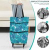 Foldable Shopping Trolley Bag, Portable Large Capacity Shopping Bag with
