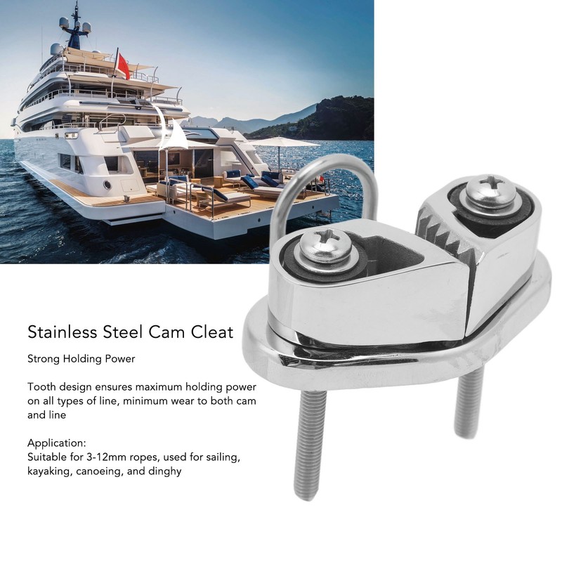 Marine Cam Cleat 316 Stainless Steel Fairlead Leading Ring Anchor