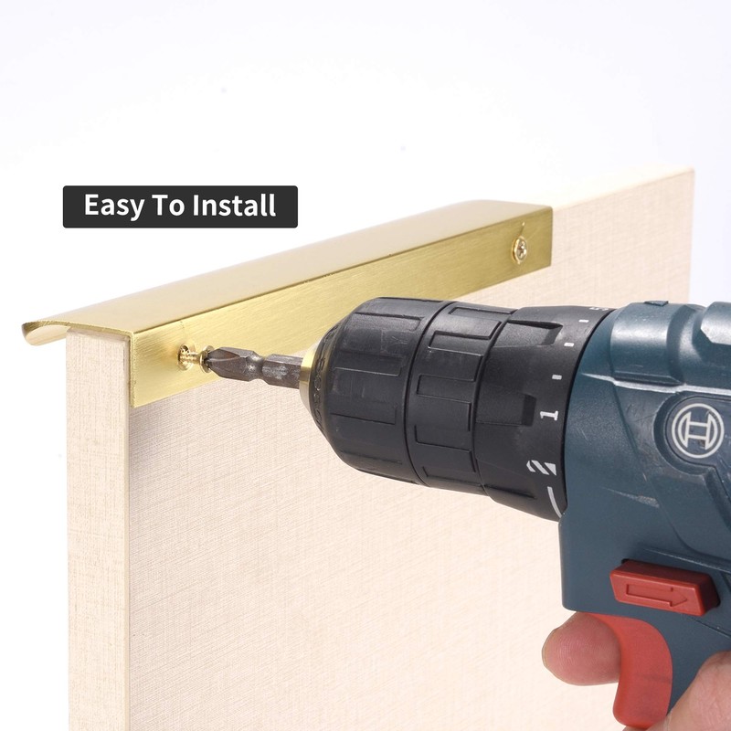 Satanga Edge Finger Tab Pulls for Cabinets Invisible Kitchen Concealed