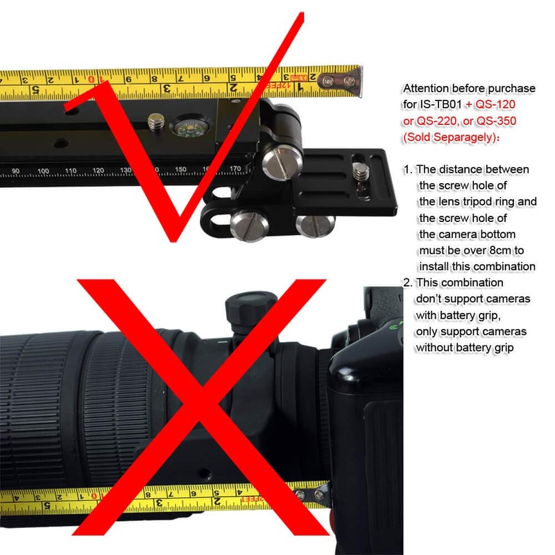 iShoot All-Metal Foldable Telephoto Zoom Lens Bracket, Retractable Long-Focus Lens