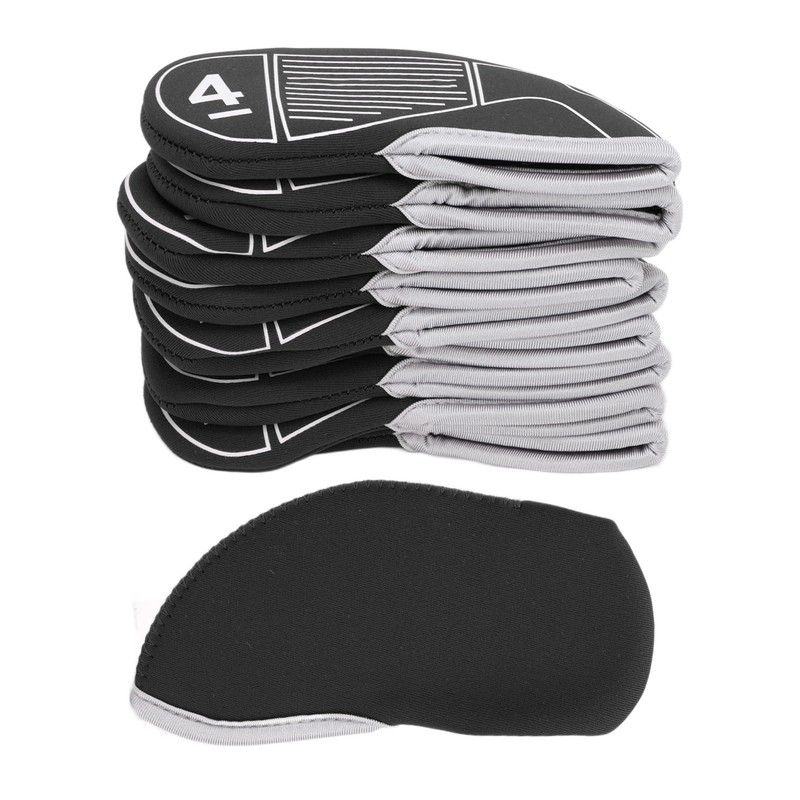 9pcs/set Golf Iron Head Covers Set Waterproof Golf Club Head