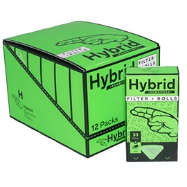 Hybrid Combo Pack | Display Box 12 Packs | 33 Activated Carbon Filters | 4 Metre Ultra Thin Roll