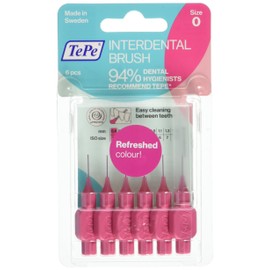 TePe Interdental Brush Pink 0.4mm Pack of 6
