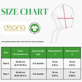 Newborn Baby Bonnet: Infant Ear Protection Hat Pilot Cap, 0-6 Months, Organic Merino Wool (Size 0 | 0-3 Months, Navy Blue)