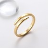 THUNARAZ 14K Gold Filled Open Twist Rings for Women Stacking