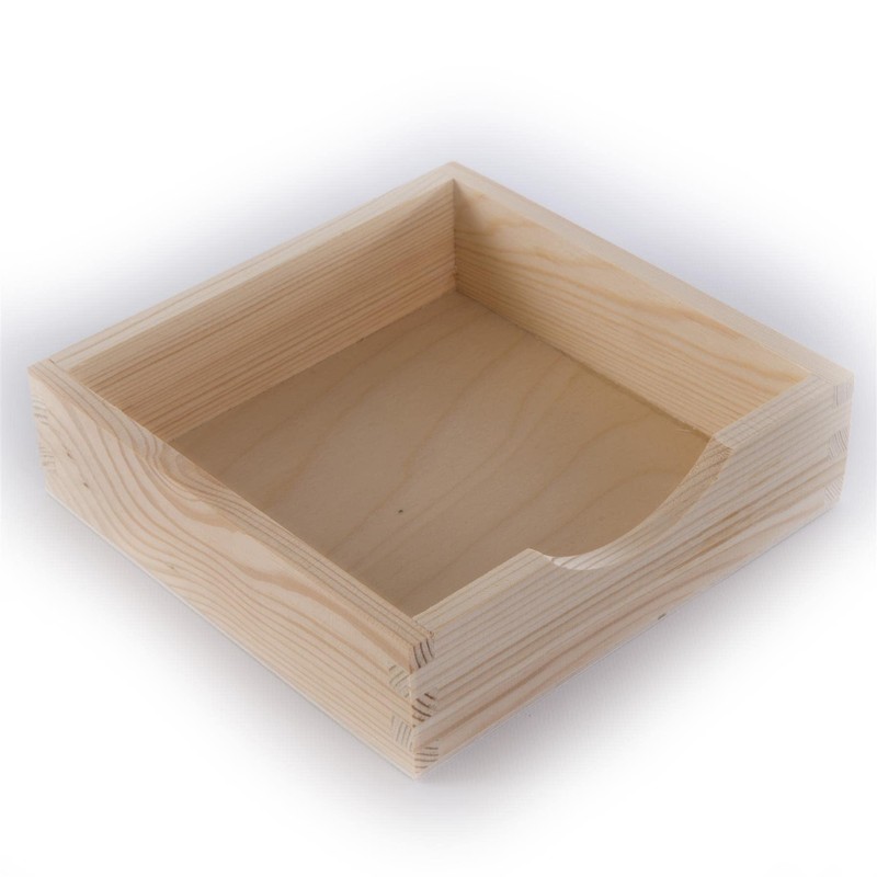 WooDeeDoo Plain Wooden Napkin Holder | 192x192x55 | For Kichen