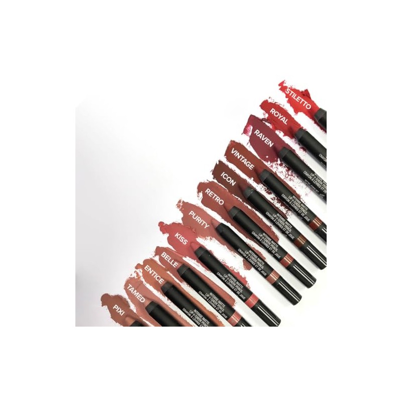 NUDESTIX Intense Matte Lip Cheek Pencil 3-in-1 Long-Wear Matte Lipstick,