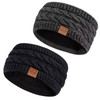 Hatromm Winter Headbands for Women Wool 2 Pack, Ear Warmers