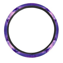 Brosoneto Wheel Covers Protection Full Surround Automotive Interior Non-Slip 15 Inches Dolphin Steering Decor Universal 15 inch for Women Men