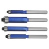 4pcs 1/4 Inch Shank Straight Flush Trim Router Bit Woodworking