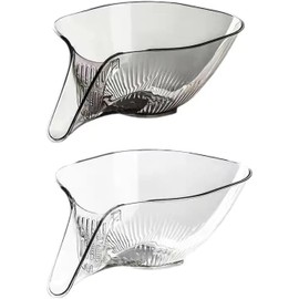 Multi-Functional Drain Basket Sink Kitchen Sink Strainer Basket Strainer Sink Washing Basket Home Organizer Drain Fruit Strainer (White+Grey, 2 PCS)