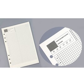 3 Pack A5 6 Hole Notepad Refill Paper, 40 Pages Journal Notebooks Loose Leaf Punched Paper Refillable Planner for School Office Travel, 21 x 14.2 cm