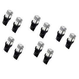 PA LED 5MCY-11ANF 10P1 10 X 5-5050 Auto Use ATV RV Yellow LED Turn Light Bulbs 168 2825 T10 194
