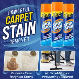 NYCPI & GA Towel and Brush along with Carpet Stain Remover Kit with Bottles | Complete Cleaning Set for Tough Stains, Odors, and Messes | Perfect for Old & New Stains (5.33 Fl Oz (Pack of 3))