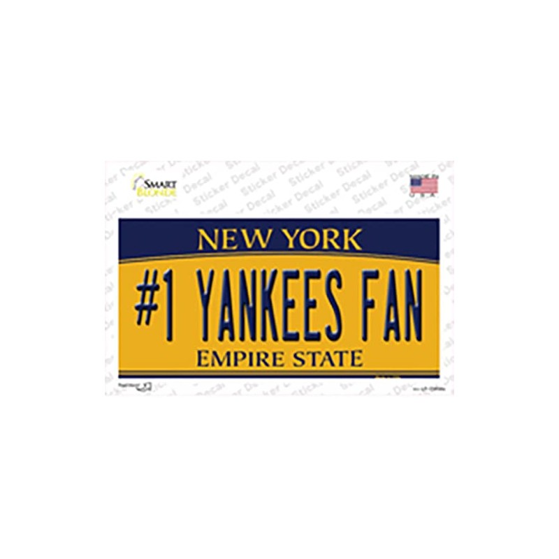#1 Yankees Fan Bumper Sticker & Key Chain Combination Bundle