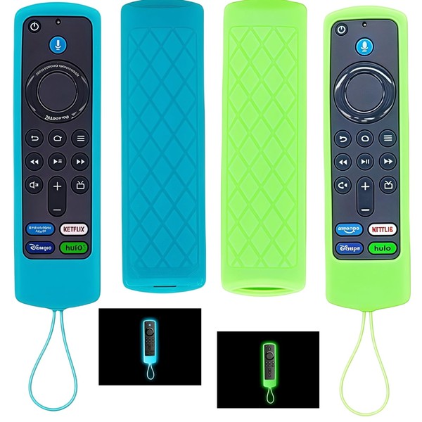 2PCS Protective Cases Remote Control,Remote Cover Compatible with Fire TV