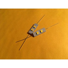 Pioneer (2)TWO -8v- ORANGE LED AXIAL LAMP -SA-6700 SA-7600 SA-7700/ BULB Pioneer