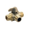 JR Products 62255 3-Way Brass Diverter Valve - 1/2" MPT